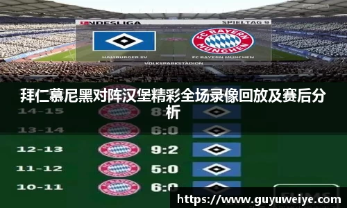 拜仁慕尼黑对阵汉堡精彩全场录像回放及赛后分析